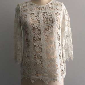 Massimo Dutti Lace Top (EU36)
